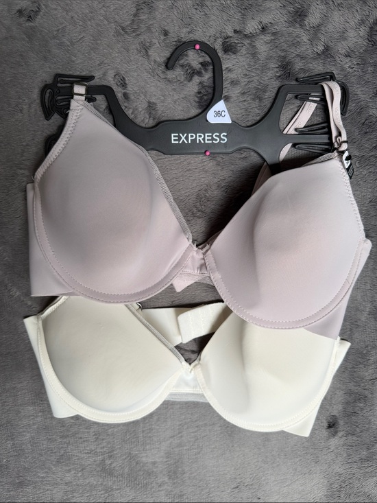 Express Other - Express Women’s Smooth Molded T-Shirt Bras - Mauve & Ivory